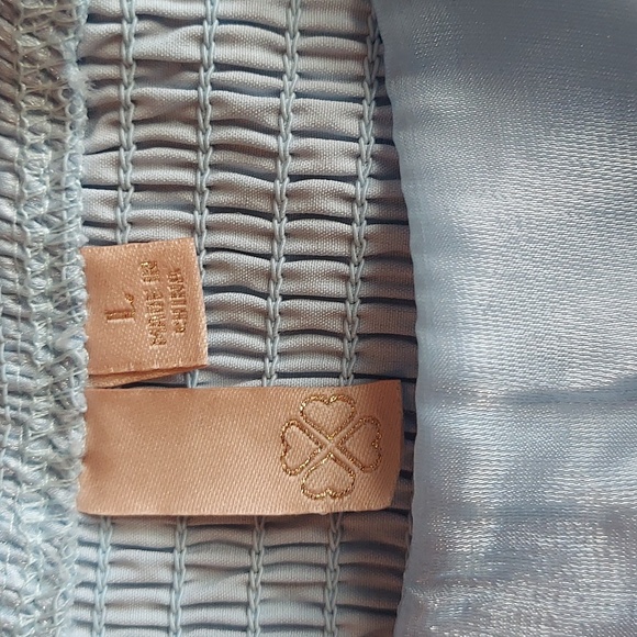 Light blue babydoll dress. Size large. - Picture 8 of 9